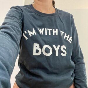 COLOURFUL REBEL  AMSTERDAM IM WITH THE BOYS BLUE SWEATSHIRT- S